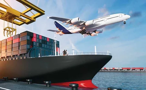 Plane and boat